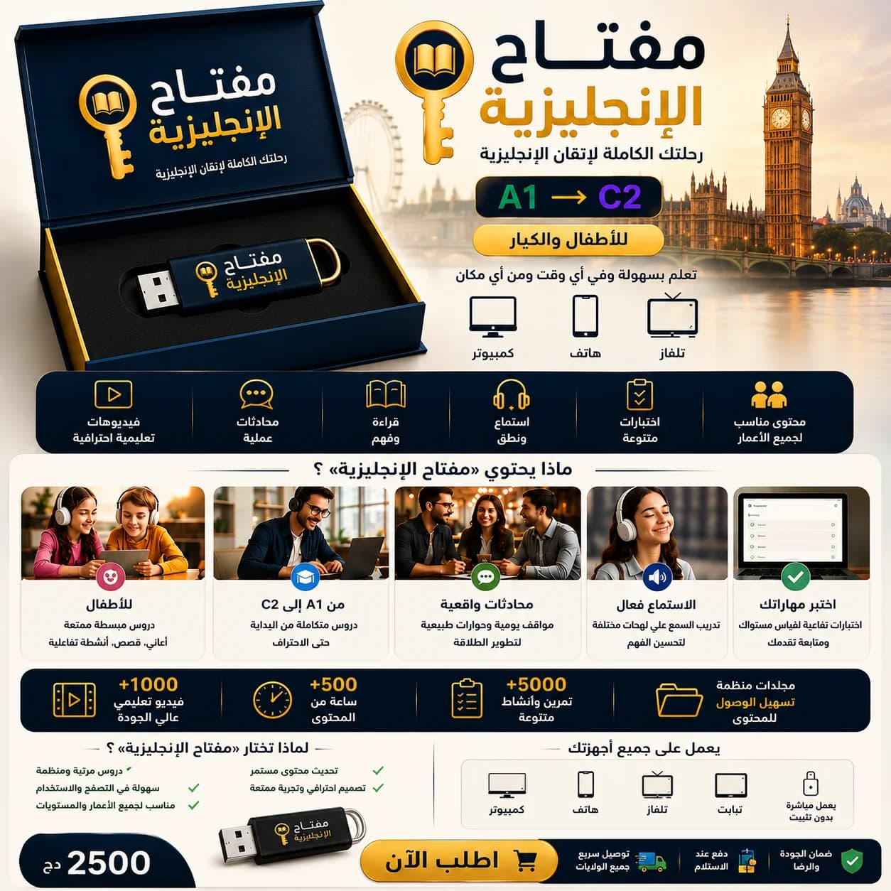 فلاشة مفتاح الانجليزية